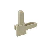 Window Screen Corner Key With Outside Flange Tab, Plastic, Right Hand - Tan