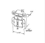 Roller, Wardrobe Door, 3/4 Inch Tandem Wheel, 3/4 Inch Offset, - 25397