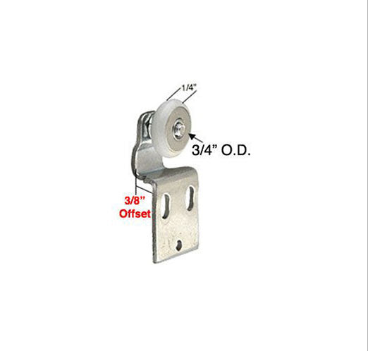 3/4 Wheel, 3/8 Offset - Front Closet Door Roller - 25398