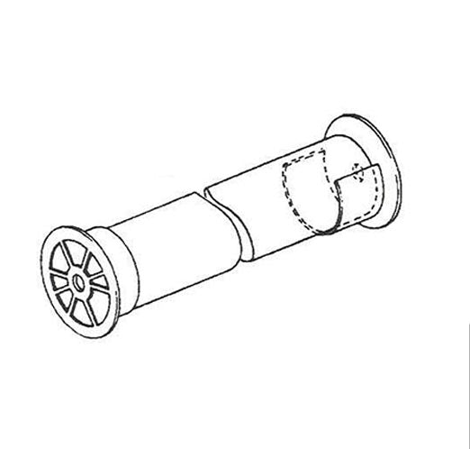 Pole Sockets, Plastic 1-3/8 Wood Pole, Pair - White - 25516