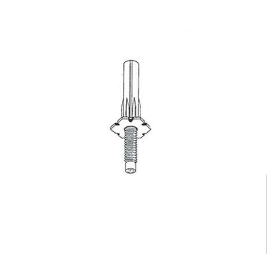 Pivot, 7/16 In Dia, Bottom, Bi-Fold Door - 26058