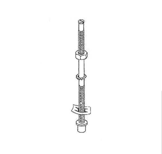 Pivot Rod, 1/4 Inch, Bottom, Threaded, Metal Bi-Fold Door - 26515