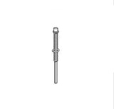 Leigh Top Pivot Rod, 1/4 Diameter , Guide Pin W/ Plastic Cap & Spring - 26517