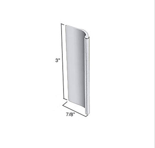 Pull, Mirror Door 3 X 7/8 Inch - Polished Chrome - 27047