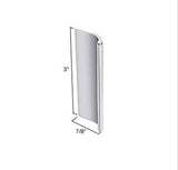 Pull, Mirror Door 3 X 7/8 Inch - Polished Chrome - 27047