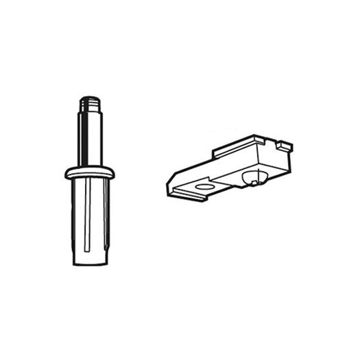Bi-Fold Door Pivot And Track Socket - Nylon - 27067