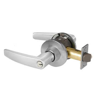Sargent 28-11G38-OB-US26D Classroom Security Intruder Function T-Zone 11 Line Grade 1 Cylindrical Lever Lock - (28) 2-3/4" Backset, 4-7/8" Strike, O Rose, B Lever, US26D/626 Satin Chrome Finish