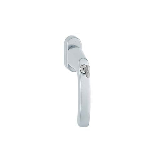 Luxembourg Lockable Tbt Handle For Tilt & Turn Windows - Made Of Aluminum - Silver
