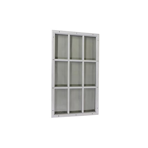 Therma-Tru 22 X 36 X 1/2 9-Lite Surround W/ Glass Door Lite