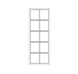 Therma-Tru 22 X 64 X 1/2 10-Lite Surround (Door Lite) With Glass