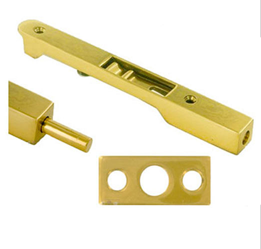 7 Inch Heavy Duty Flush Bolt, Solid Brass - 362003
