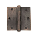 Baldwin 3.5 X 3.5 Full Mortise Hinge - Square Corner - Distressed Oil Rubbed Bronze - 363301