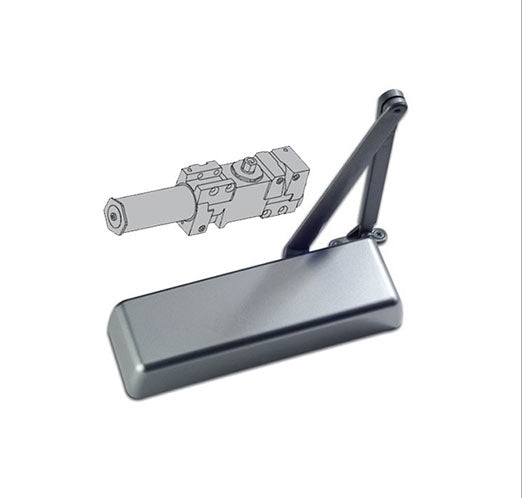 7101 Bc Ds Heavy Duty, 1-6 Automatic Door Closer - Aluminum Finish - 381022