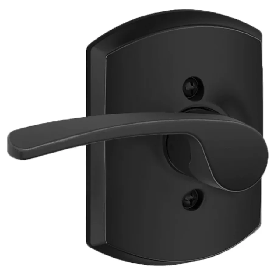 Schlage Merano Passage Door Lever Set with Decorative Greenwich Trim