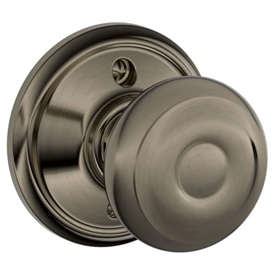 Schlage Residential F170 - Georgian Knob Half Dummy - Alden Rose