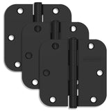 Schlage Residential Pack of Three 3.5" x 3.5" 5/8" Radius Corner Plain Bearing Mortise Hinges