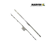Multipoint Sliding Door Lock 3 Hooks , 1-3/4 Backset - Stainless Steel