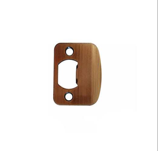 2-1/4" Radius Corner Full Lip Strike Plate With Adjustable Tab - Antique Brass - 42911-Rc-Ab