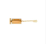 Reversible Safety Chain Lock, 3" Lock, 15" Chain, Bright Brass - 44112