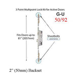 ACTIVE PELLA / G-U 3-POINT MULTIPOINT LOCK KIT W/ SHOOTBOLTS 50/92