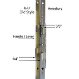20MM ADJUSTABLE 45/92 SHOOTBOLT REPLACEMENT, DOORS 68"- 81.5" - STAINLESS STEEL