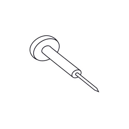 1-1-4 Inch Window Grid Retainer Pin - Clear Plastic