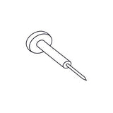 1-1-4 Inch Window Grid Retainer Pin - Clear Plastic