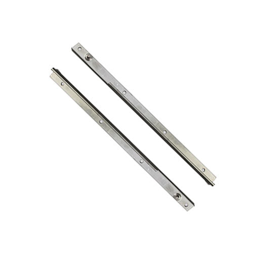 TRUTH 13.44 AWNING WINDOW HINGE 14" TRACK, 4 HOLE - STAINLESS STEEL