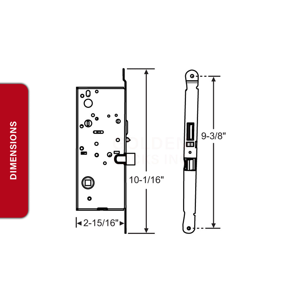 Ashland Single Point Lock 56-109