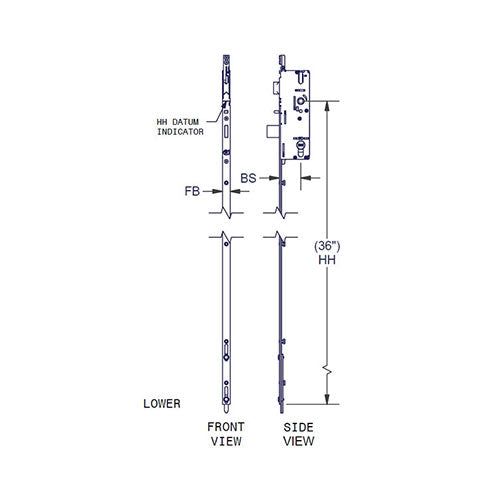Amesbury Premier 2000 Multipoint Lock - 56-478