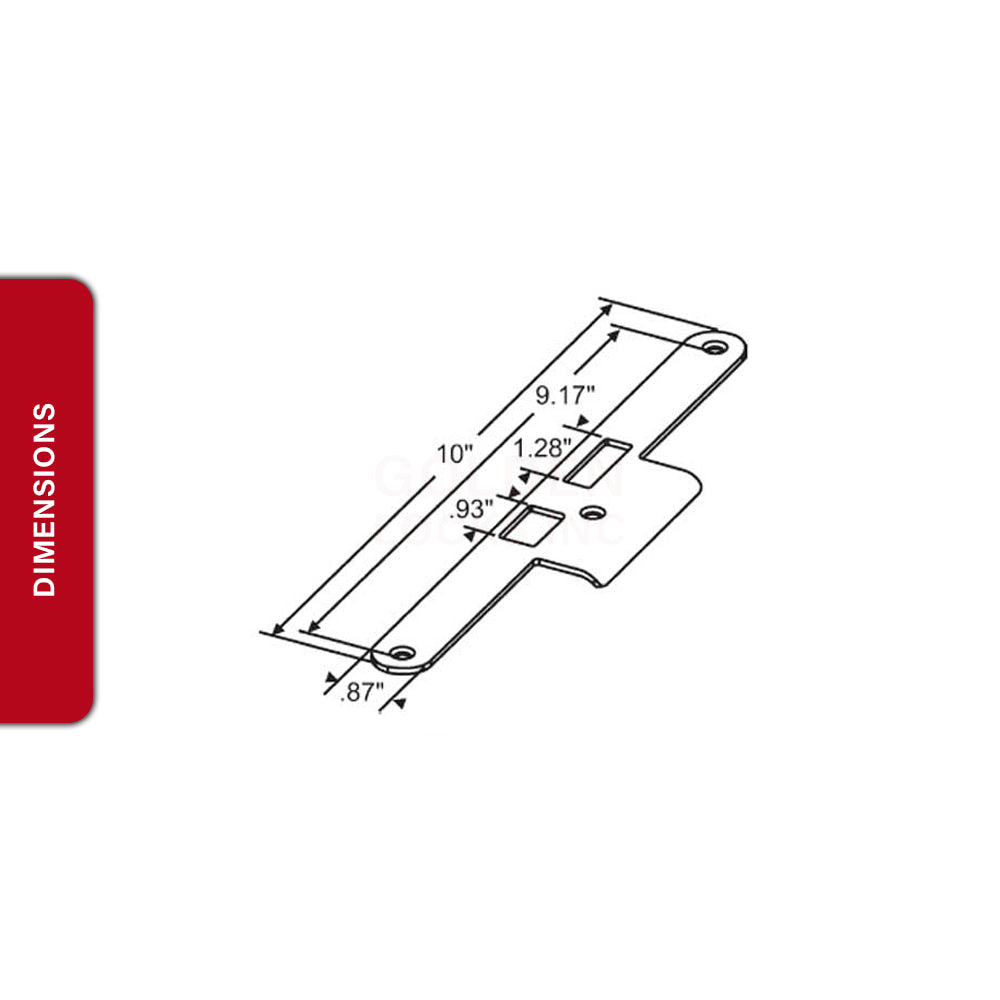 Latch-Deadbolt Strike 56-450SS-LH