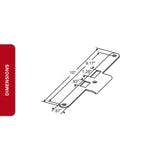 Latch-Deadbolt Strike 56-450SS-LH