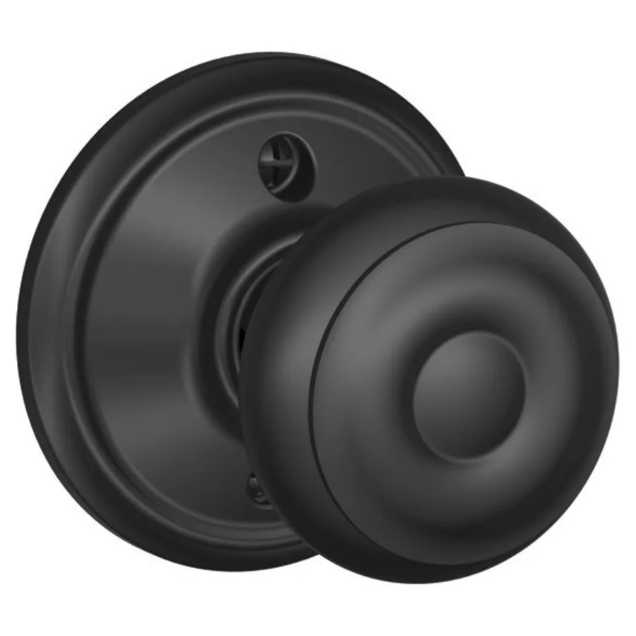 Schlage Residential F170 - Georgian Knob Half Dummy - Alden Rose