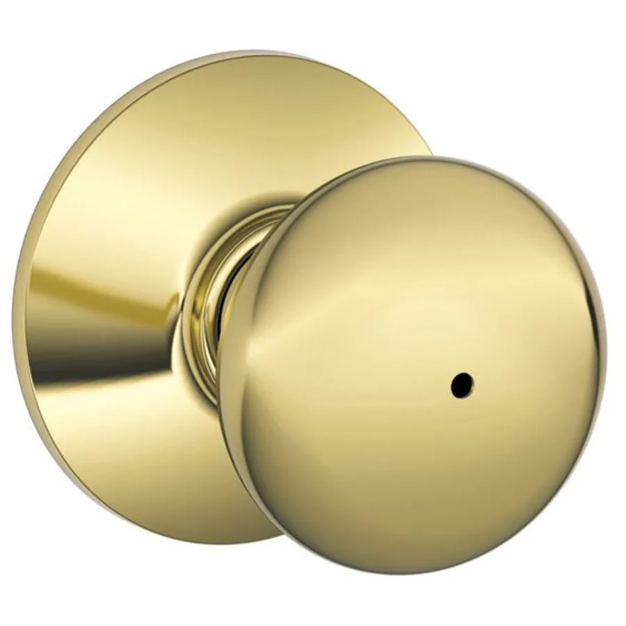 Schlage Residential F40 - Privacy Lock - Plymouth Knob, 16080 Latch and 10027 Strike - Kinsler Rose