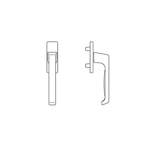 Tilt & Turn Uni-Jet Dirigent Outside Handle - White