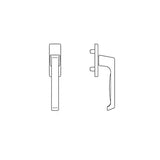 Tilt & Turn Uni-Jet Dirigent Outside Handle - White