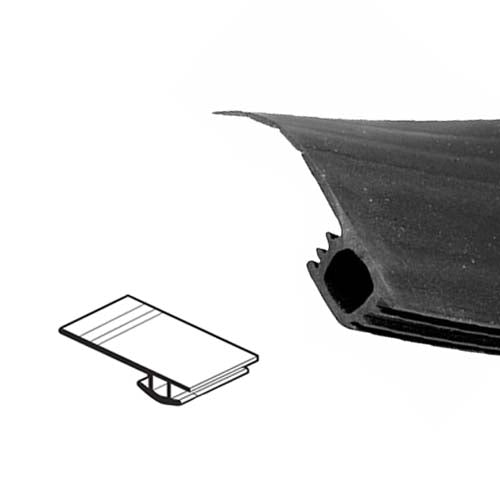 Vinyl Bug Seal For Sliding Screen Door, Black
