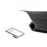 Vinyl Bug Seal For Sliding Screen Door, Black