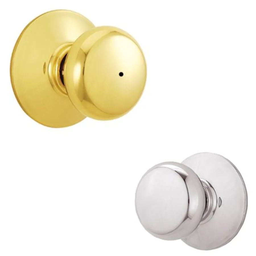 Schlage Residential F40 - Privacy Lock - Plymouth Knob, 16080 Latch and 10027 Strike - Kinsler Rose