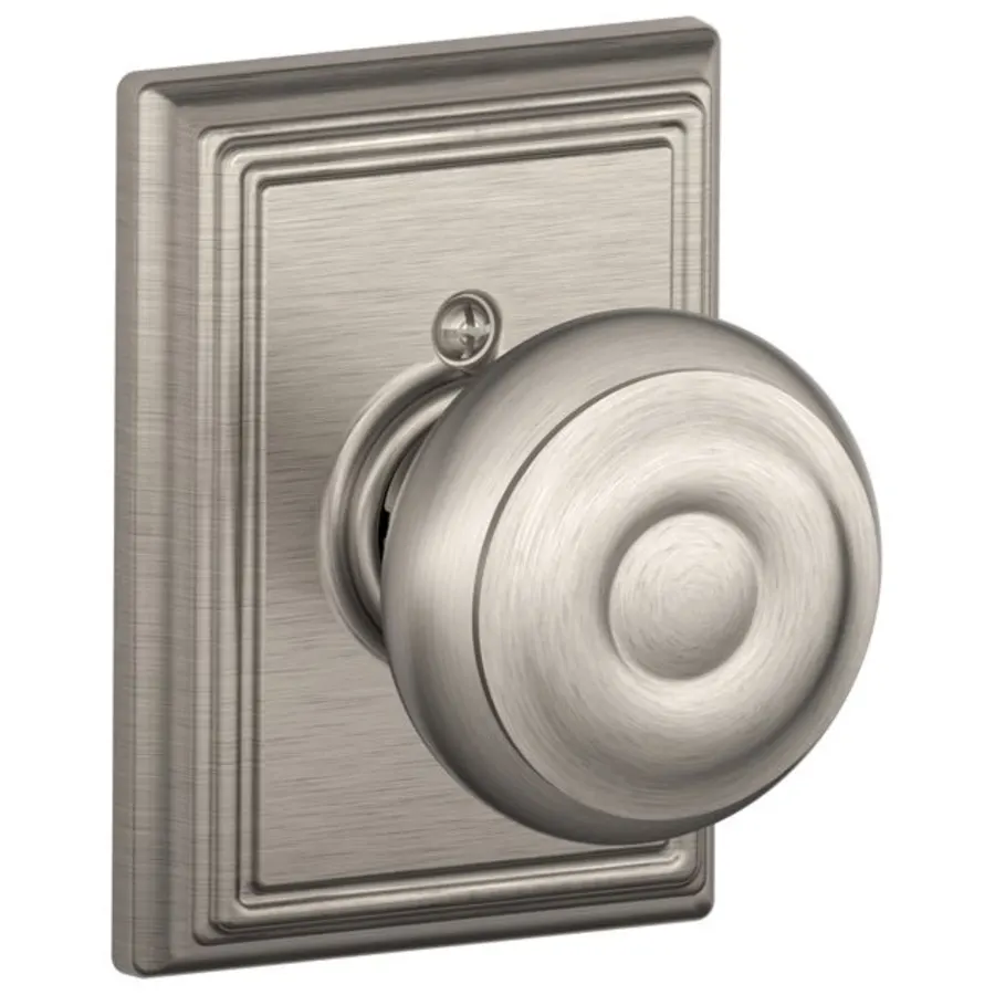 Schlage Residential F170 - Georgian Knob Half Dummy - Addison Rose