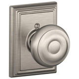 Schlage Residential F170 - Georgian Knob Half Dummy - Addison Rose