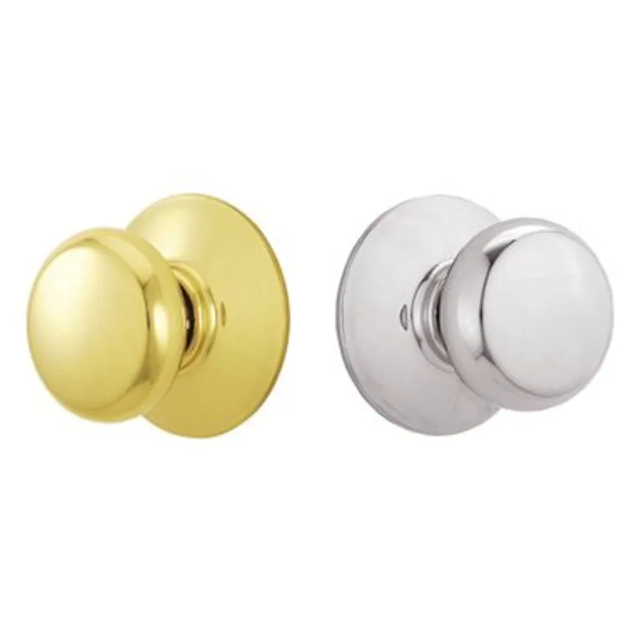 Schlage Residential F10 - Plymouth Knob Passage Lock with 16080 Latch and 10027 Strike- Kinsler Rose