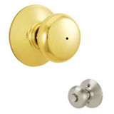 Schlage Residential F40 - Privacy Lock - Plymouth Knob, 16080 Latch and 10027 Strike - Kinsler Rose
