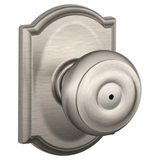 Schlage Residential F40 - Privacy Lock - Georgian Knob, 16080 Latch and 10027 Strike - Camelot Trim