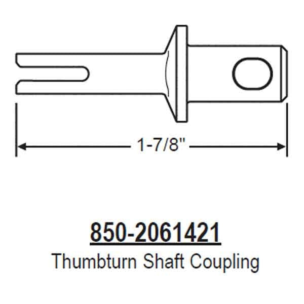 Hoppe Thumbturn Fork Sliding Door For For Hoppe Thumbturns Thumbturn Fork For Sliding Doors - 2061421