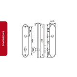 Venice Semi Active Handle set 854-16062