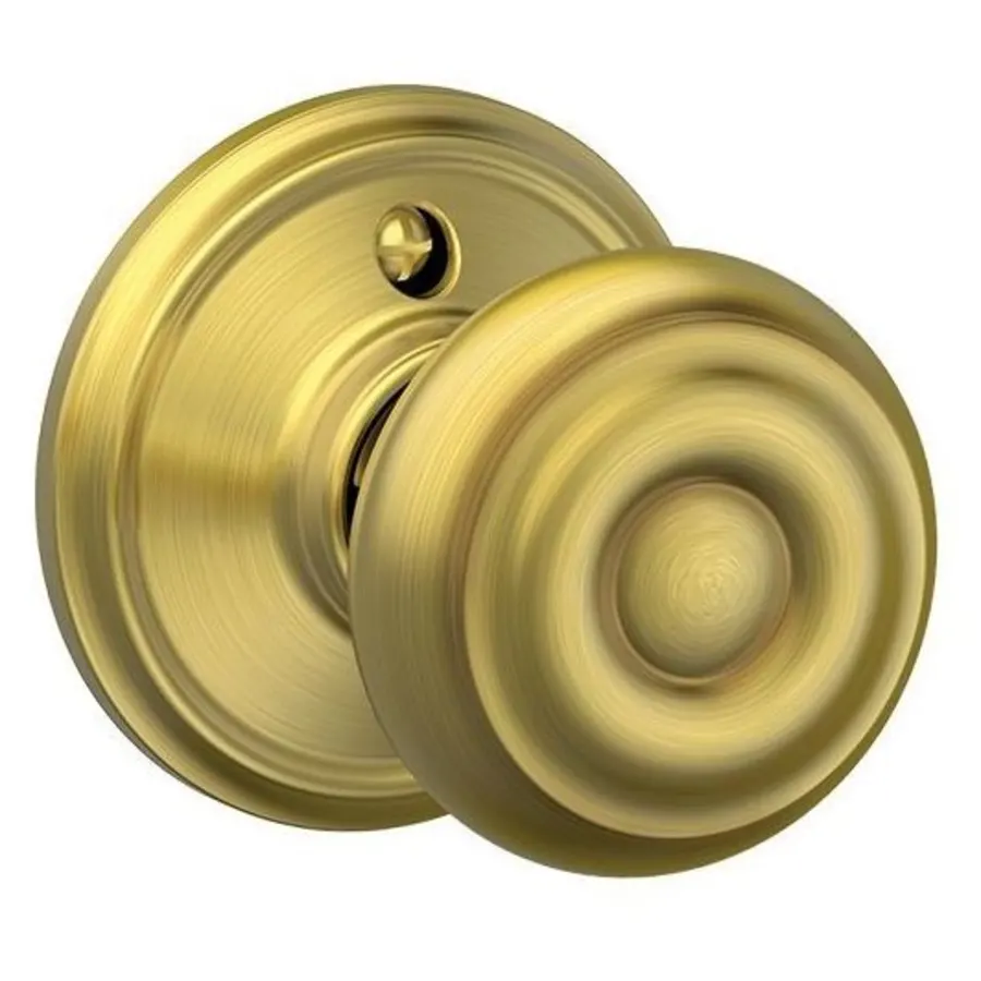 Schlage Residential F170 - Georgian Knob Half Dummy - Alden Rose