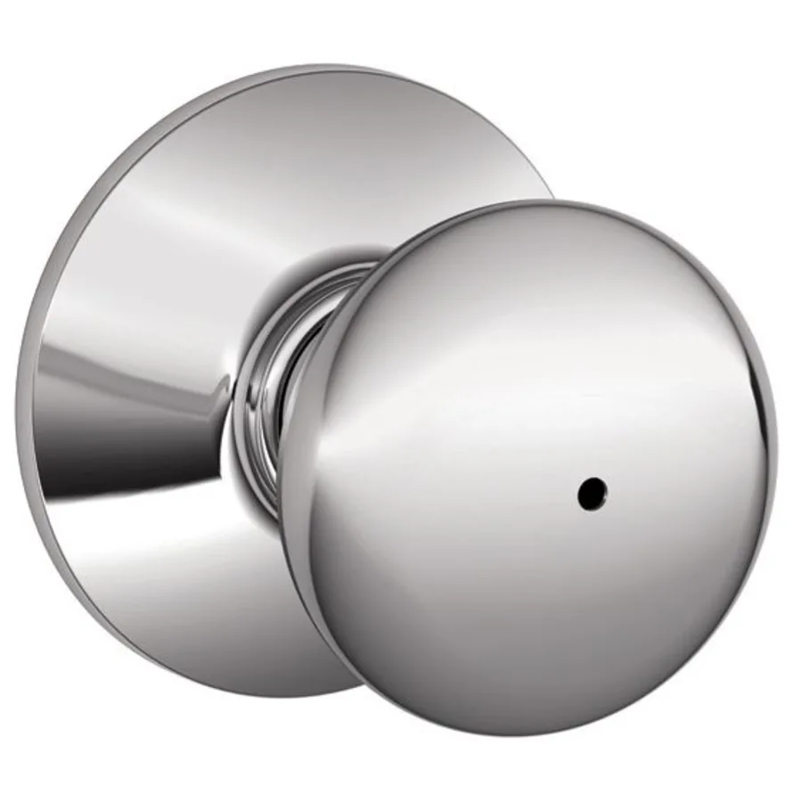 Schlage Residential F40 - Privacy Lock - Plymouth Knob, 16080 Latch and 10027 Strike - Kinsler Rose