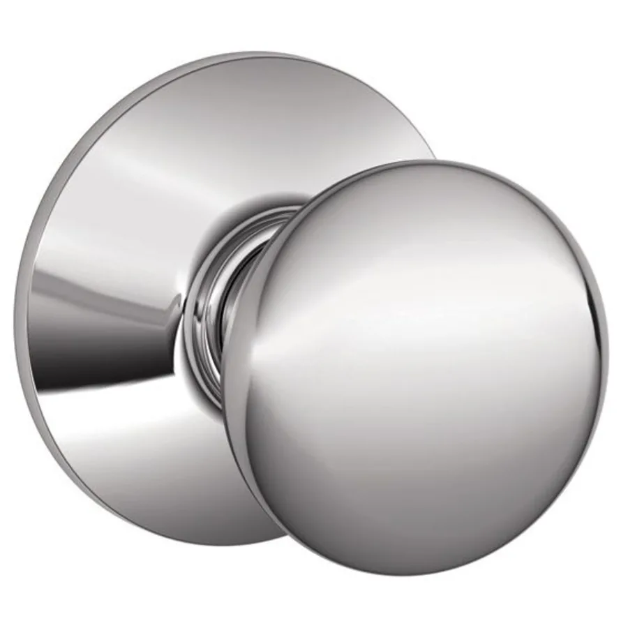 Schlage Residential F10 - Plymouth Knob Passage Lock with 16080 Latch and 10027 Strike- Kinsler Rose