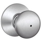 Schlage Residential F40 - Privacy Lock - Plymouth Knob, 16080 Latch and 10027 Strike - Kinsler Rose